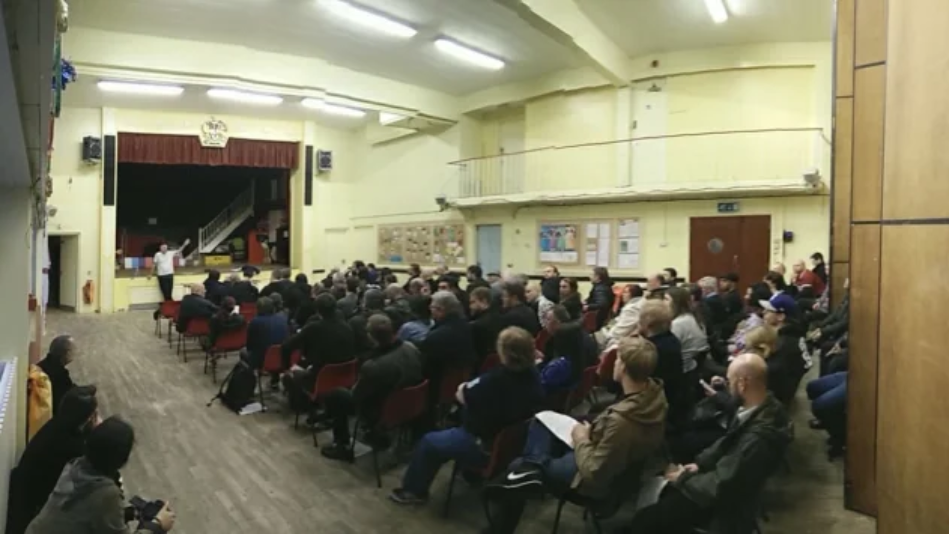 Community Meeting in the Main Hall