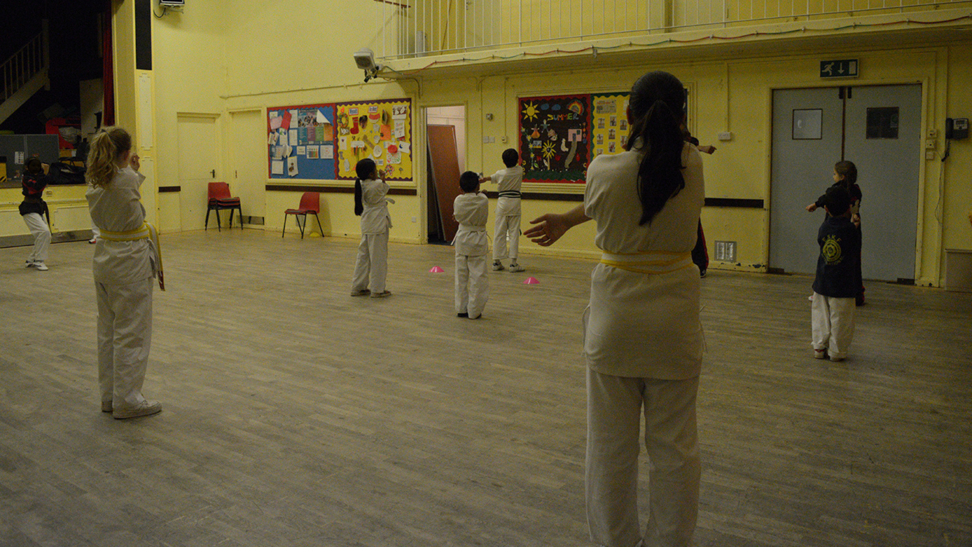 Karate Lessons in the Main Hall