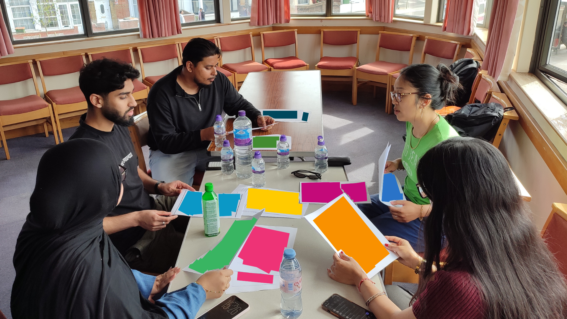 Young Facilitators read CVs to shortlist Youth Coordinator